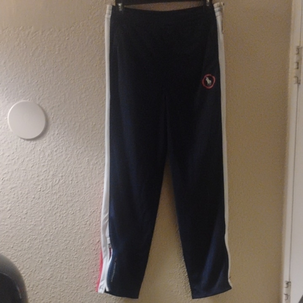 Ralph Lauren Blue and White Joggers with Sporty Stripes